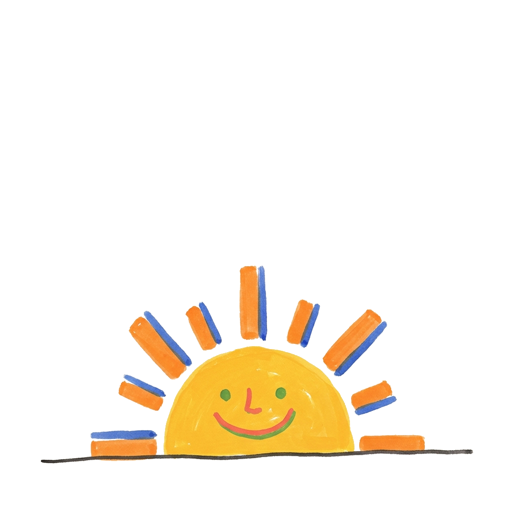 The Beam Bento smiling sun mascot peeking in.